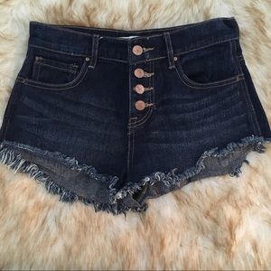 Bullhead denim high-rise shorts